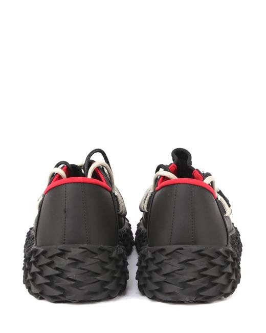 Giuseppe Zanotti Black Lace-Up Sneakers for men
