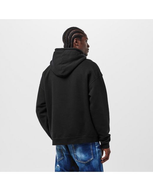 DSquared² Gray Classic Printed Hoodie for men
