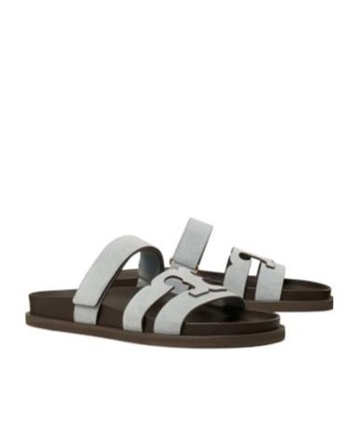 Tory Burch White Ines Sport Slides