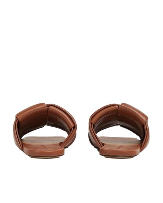 Bottega Veneta Brown Padded Slip-On Sandals
