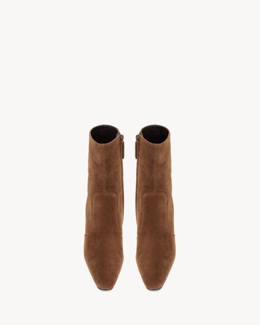 Saint Laurent Brown Opyum Booties