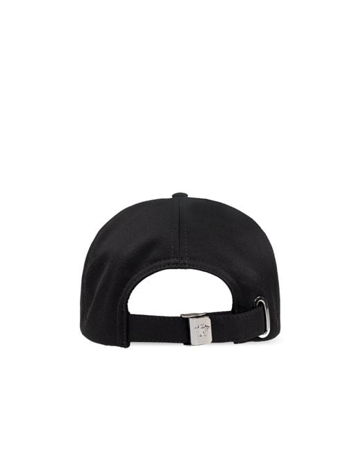 Versace Black Logo-Embroidered Baseball Cap for men
