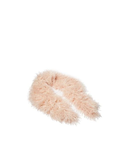 MAX&Co. Pink Frise Plush Stole