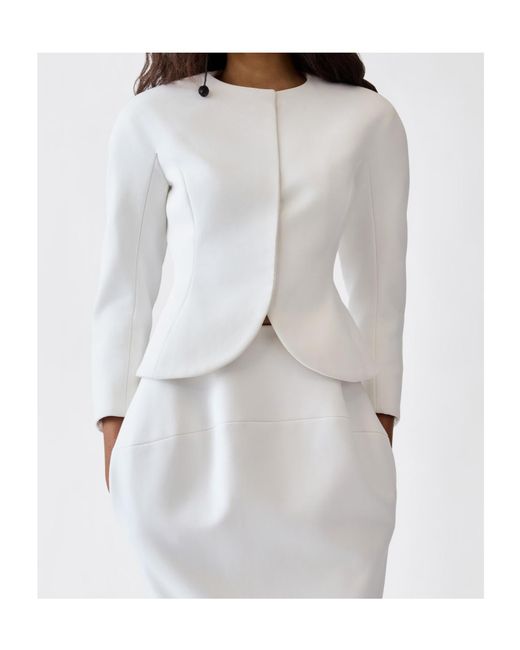 Jacquemus White Long-Sleeved Jacket