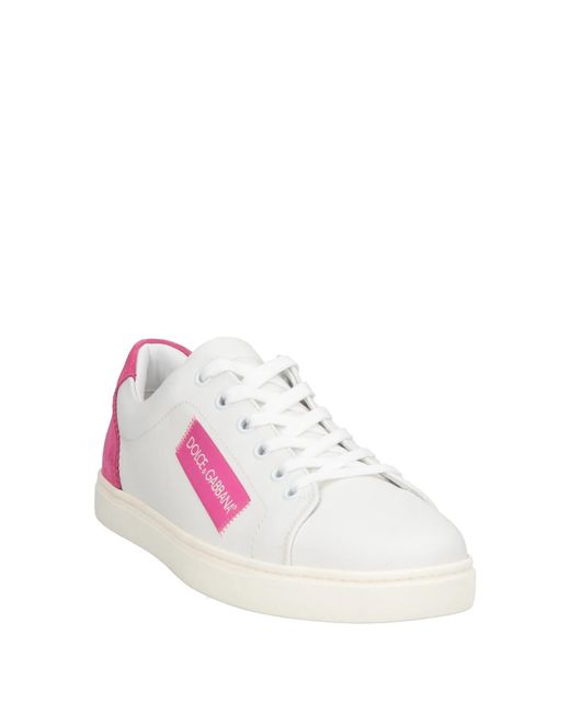 Dolce & Gabbana Pink Low-Top Trainers