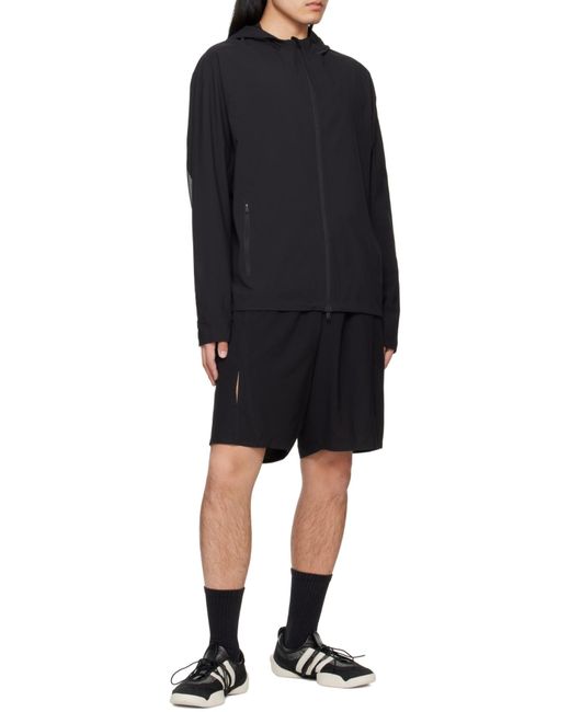 Y-3 Black Regu Lace-Up Sneakers for men