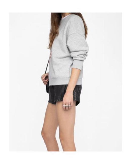 Zadig & Voltaire White Oscar Heart Sweatshirt