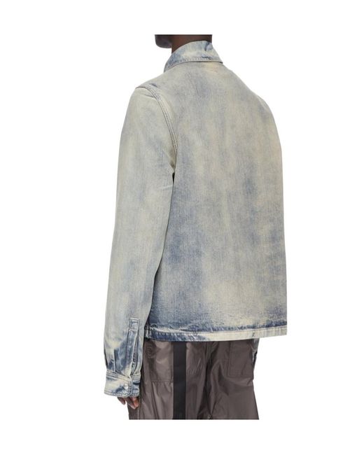 Rick Owens Gray Concealed Zipfront Jacket for men