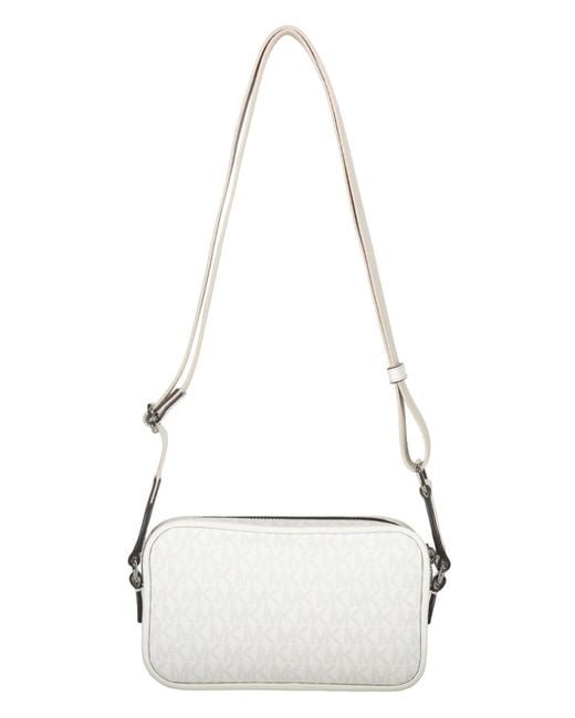 Michael Kors Natural Monogram Camera Shoulder Bag