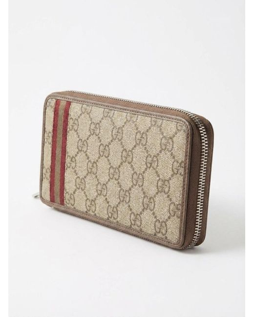 Gucci Gray Zipper Wallet for men