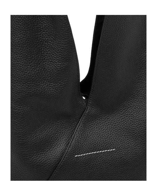 MM6 by Maison Margiela Black Jewel Handle Classic Japanese Bag