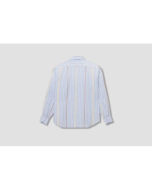 Drake's Blue Long Sleeve Shirt for men