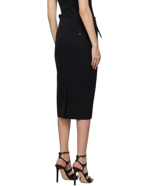 McQueen Black Midi Skirts