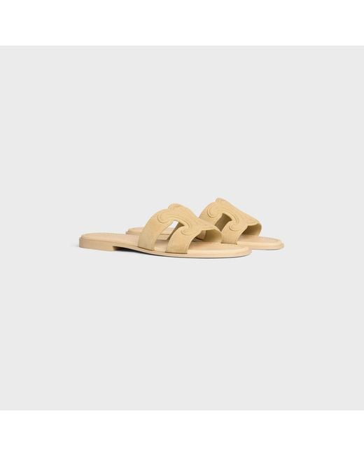 Céline Natural Marina Triomphe Mule
