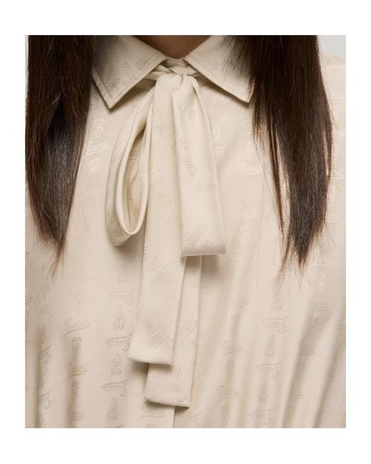 Gucci Natural Crest Jacquard Dress