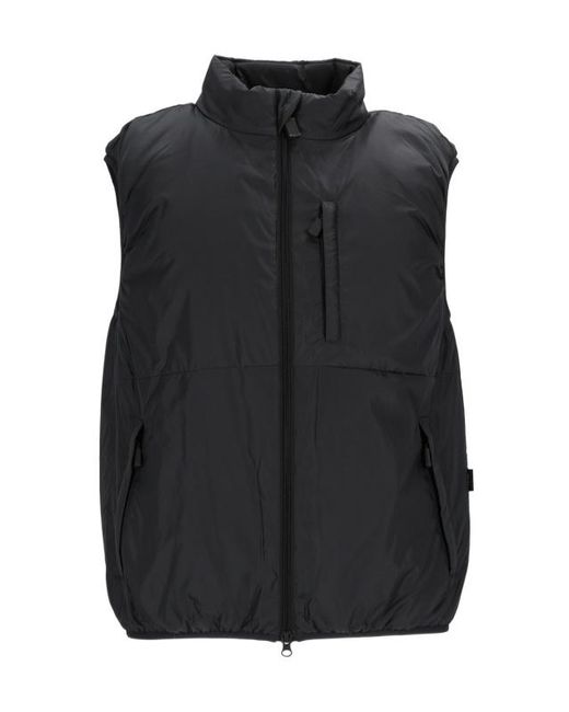 Aspesi Black Stand-Collar Vest for men