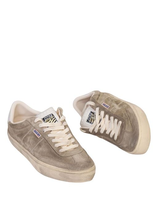 Golden Goose Deluxe Brand Brown Soul-Star Distressed Mirrored-Leather Sneakers for men