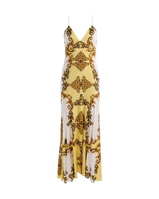 Alice + Olivia Metallic Milta Mermaid Slip Dress