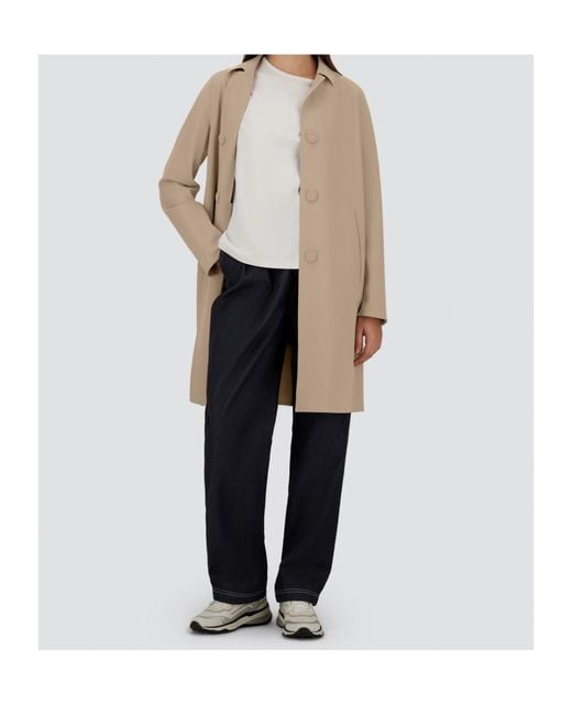 Herno Natural Notched Coat