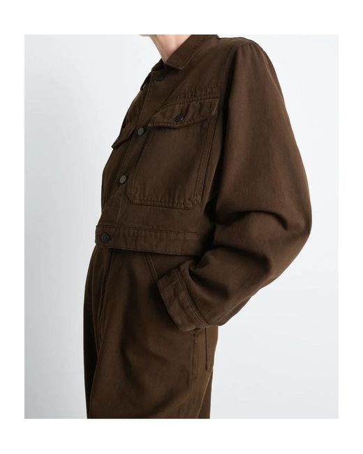 Lemaire Brown Cropped Twill Blouson Jacket