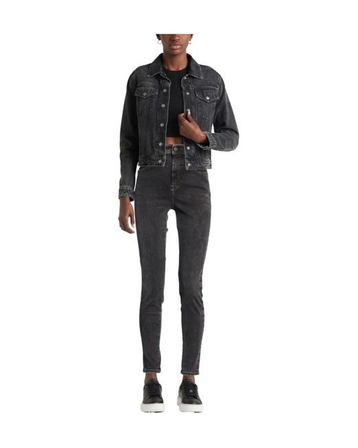 DIESEL Black High-Waisted Skinny Jeans