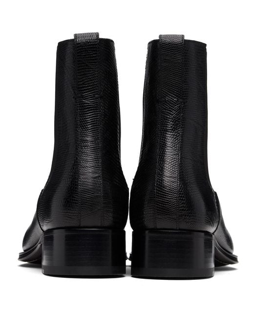 Tom Ford Black Tejus Chelsea Boots for men