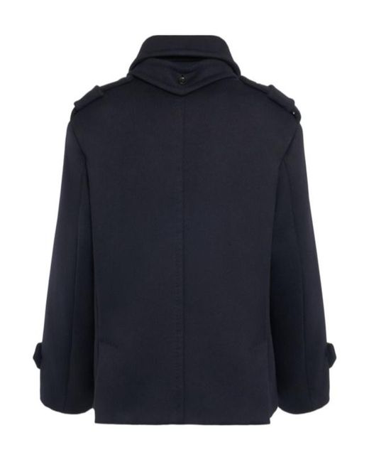 Max Mara Blue Long-Sleeved Coat