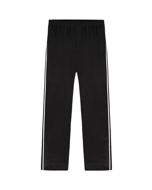 Represent Black Stripe Track Pants for men