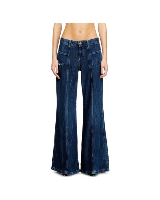 DIESEL Blue D-Akii Flare Jeans