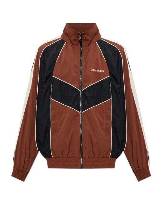 Palm Angels Brown Long-Sleeve Casual Jacket for men