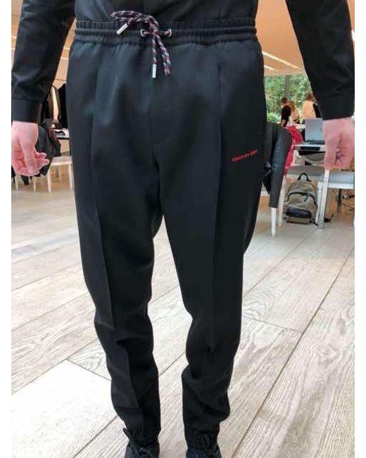 Dior Blue Dark Drawstring Sweatpants for men
