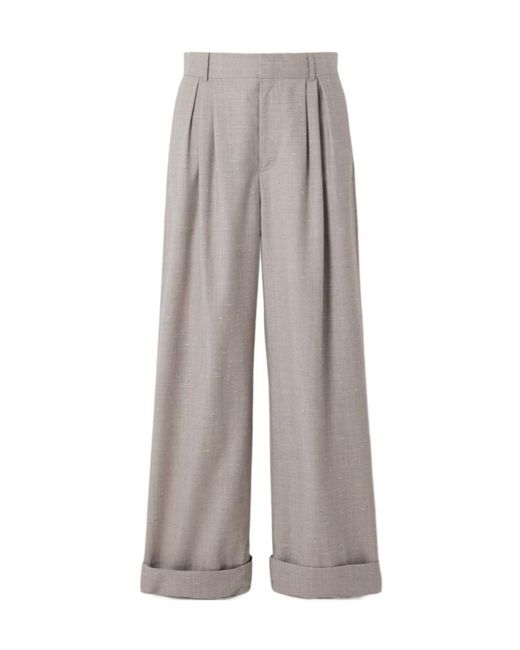 Loulou de Saison Gray Davy Oversized Tailored Pants