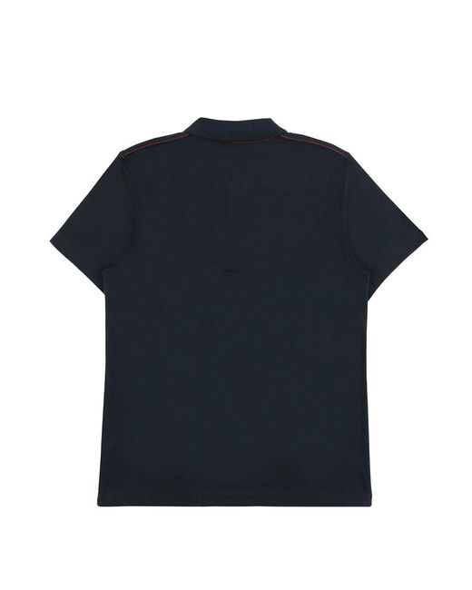EA7 Blue Logo Printed Polo Shirt for men