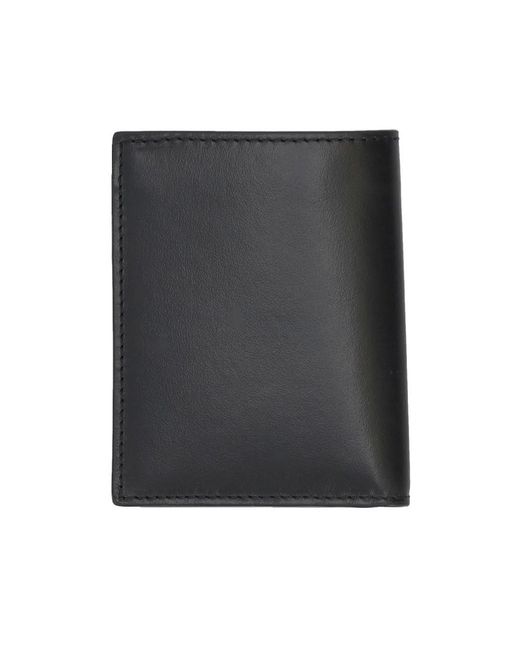 Palm Angels Black Classic Logo Bi-Fold Wallet for men