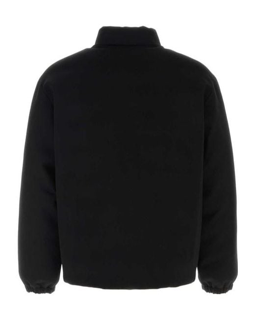 Jil Sander Black Long-Sleeve Down Jacket for men