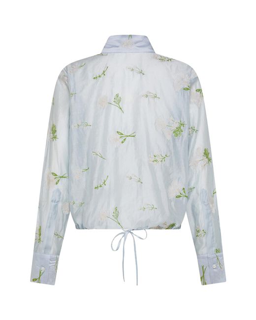 Seventy Blue Embroidered Long-Sleeve Shirt
