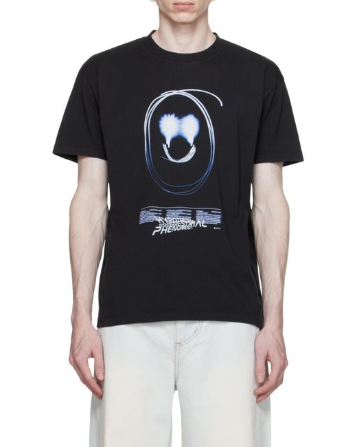 Eytys Black Graphic T-Shirt for men