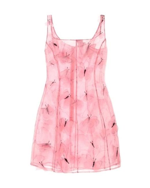 Blumarine Pink Sleeveless Mini Dress