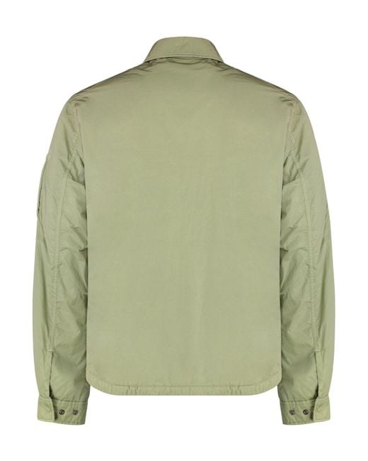 C P Company Green Lens Pocket Overshirt for men