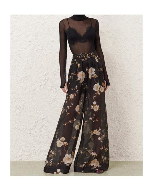 Zimmermann Black Ascent Pleat Pant