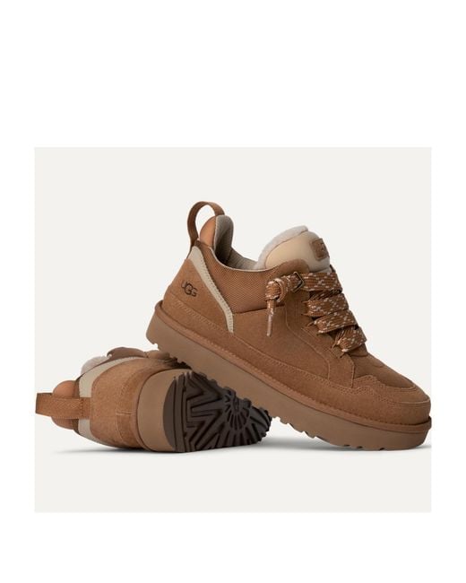Ugg Brown Lowmel Lace-Up Sneakers for men