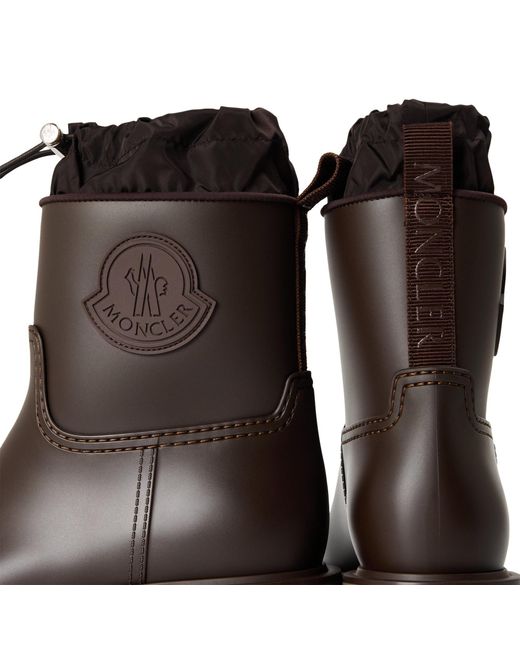 Moncler Brown Simple And Fashionable Ankle Boots