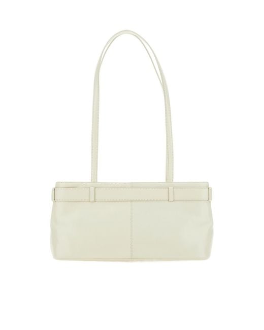 OSOI White Magnetic Fastened Shoulder Bag