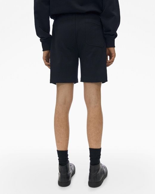 Helmut Lang Black Logo Shorts for men