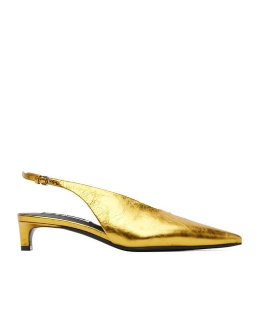 Jil Sander Yellow Leather Pumps