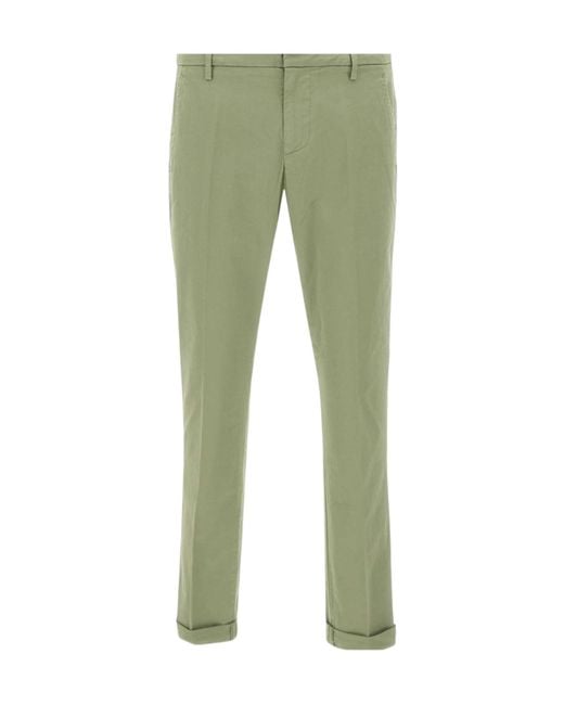 Dondup Green Gaubert Slim-Fit Pants for men