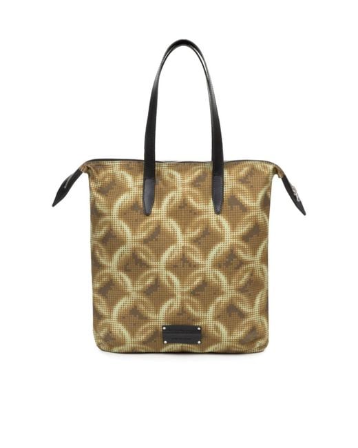 Dries Van Noten Metallic Chain-Print Cotton Tote Bag for men