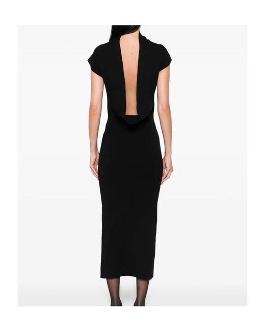 Alberta Ferretti Black Backless Dress