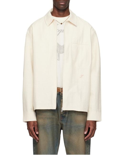 Jacquemus White The Mecano Long-Sleeved Shirt for men