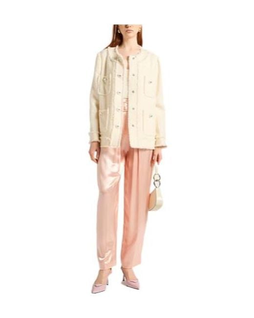 Dolce & Gabbana Natural Minimalist Singlebreasted Coat